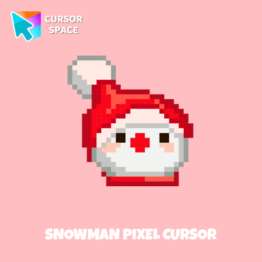Snowman Pixel cursor
